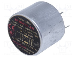 Filter: anti-interference; 250VAC; Cx: 100nF; Cy: 2.2nF; 0.5mH; THT