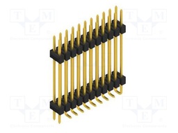 Connector: pin strips; pin header; male; PIN: 22; 2.54mm; SMT; 2x11