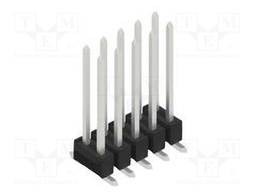 Connector: pin strips; pin header; male; PIN: 10; 2.54mm; SMT; 2x5
