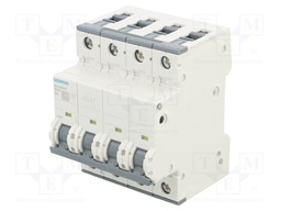 Circuit breaker; 230/400VAC; Inom: 4A; Poles: 4; DIN; Charact: C; 6kA