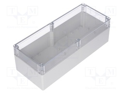 Enclosure: multipurpose; X: 140mm; Y: 353mm; Z: 121.5mm; light grey