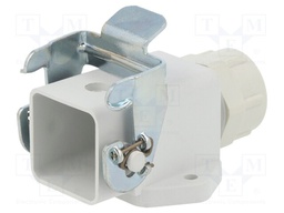 Enclosure: for HDC connectors; C146; size A3; with latch; plastic