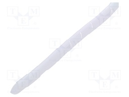 Spiral wrapping; ØBundle : 14mm; white; L: 10m; Features: flexible