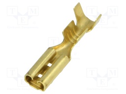 Terminal: flat; 2.8mm; 0.5mm; female; 0.5÷1.25mm2; crimped; brass