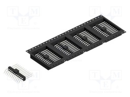 Connector: pin strips; pin header; male; PIN: 22; 2.54mm; SMT; 2x11