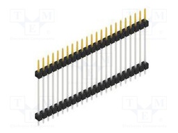 Connector: pin strips; pin header; male; PIN: 23; 2.54mm; THT; 1x23
