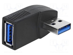 Adapter; USB 3.0; USB A socket,USB A plug 90° left/right