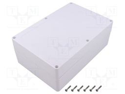 Enclosure: multipurpose; X: 140mm; Y: 210mm; Z: 75mm; ZP; ASA; white