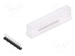 Connector: pin strips; pin header; male; PIN: 10; 2.54mm; SMT; 1x10
