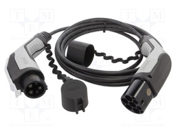 Cable: eMobility; 250V; 5kW; Type 1,Type 2; IP44; 5m; 20A; -30÷50°C