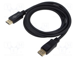Cable; DisplayPort 2.0,HDCP 2.2; DisplayPort plug,both sides