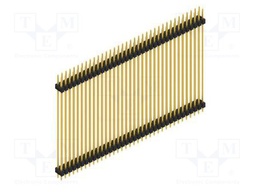 Connector: pin strips; pin header; male; PIN: 72; 2.54mm; THT; 2x36