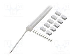 NEON LED tape; white cold; 24V; LED/m: 120; 10mm; IP65; 9.6W/m