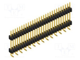 Connector: pin strips; pin header; male; PIN: 28; 1.27mm; SMT; 1x28