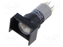 Switch: body; 16mm; Stabl.pos: 1; NC + NO; Pos: 2; Cutout: Ø16.2mm