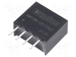 Converter: DC/DC; 750mW; Uin: 4.75÷5.25V; 15VDC; Iout: 50mA; SIP4