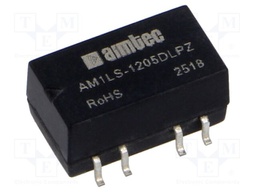 Converter: DC/DC; 1W; Uin: 10.8÷13.2V; Uout: 5VDC; Uout2: -5VDC; SMD