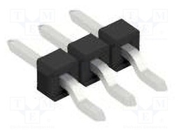 Connector: pin strips; pin header; male; PIN: 3; 2.54mm; SMT; 1x3