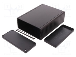 Enclosure: with panel; 1455; X: 125mm; Y: 160mm; Z: 51mm; aluminium