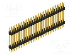 Connector: pin strips; pin header; male; PIN: 64; 1.27mm; THT; 2x32