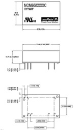 Converter: DC/DC; Uin: 9÷36V; Uout: 15VDC; Iout: 0.4A; DIP; 10.61g