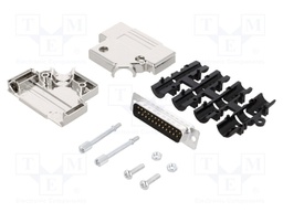 D-Sub; PIN: 25; plug; male; shielded,stamped and formed contacts