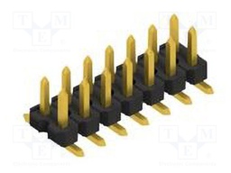 Connector: pin strips; pin header; male; PIN: 14; 2.54mm; SMT; 2x7