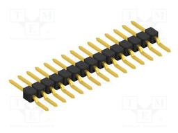 Connector: pin strips; pin header; male; PIN: 15; 2.54mm; SMT; 1x15