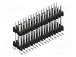 Connector: pin strips; pin header; male; PIN: 34; 1.27mm; SMT; 2x17