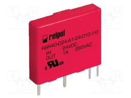 Relay: solid state; 0÷30VDC; 1-phase; PCB; -20÷80°C; 20x5x17mm