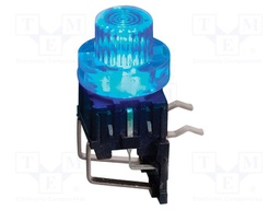 Microswitch TACT; SPST-NO; Pos: 2; 0.05A/12VDC; THT; LED; blue