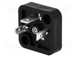 Connector: valve connector; socket; form A; 18mm; male; PIN: 3; 1mm2