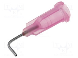 Needle: steel; 0.5"; Size: 20; bent at 90°; 0.58mm