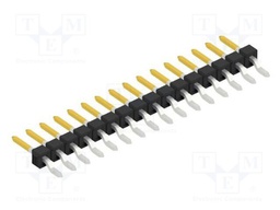 Connector: pin strips; pin header; male; PIN: 16; 2.54mm; SMT; 1x16