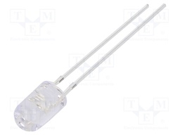 LED; 5mm; blue; 4200÷5800mcd; 30°; 20mA; 2.8÷3.6V; Front: convex