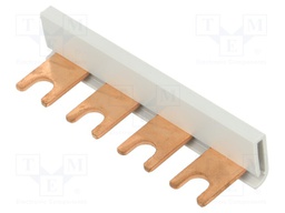 Busbar; 16mm2; Poles: 1; Urated: 400V; fork; Pitch: 17.8mm; L: 70mm
