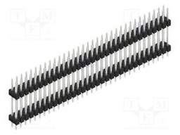 Connector: pin strips; pin header; male; PIN: 66; 2.54mm; THT; 2x33