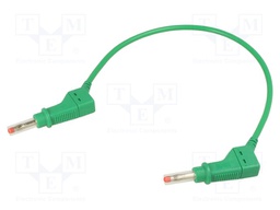 Connection cable; 32A; 4mm banana plug-4mm banana plug; green