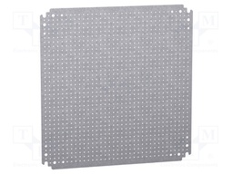 Mounting plate; microperforated