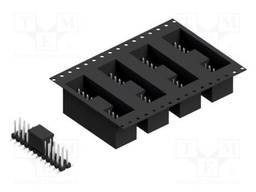 Connector: pin strips; pin header; male; PIN: 24; 2.54mm; SMT; 2x12