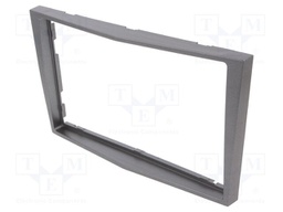 Radio mounting frame; Opel; 2 DIN; dark grey