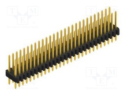 Connector: pin strips; pin header; male; PIN: 56; 1.27mm; THT; 2x28