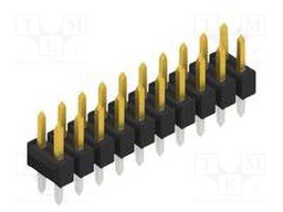 Connector: pin strips; pin header; male; PIN: 20; 2.54mm; THT; 2x10