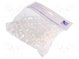 Holder; white; Ømount.hole: 6mm; L: 75mm; 25pcs; Man.series: UM 6