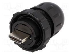 Connector: HDMI; plug; Data-Con-X; straight; soldering; for cable