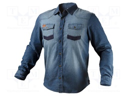Shirt; Size: XXXL; navy blue; DENIM; 140g/m2