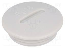 Stopper; PG16; IP54; Mat: polystyrene; light grey