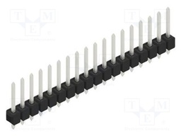 Connector: pin strips; pin header; male; PIN: 18; 2.54mm; THT; 1x18