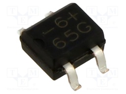 Bridge rectifier: single-phase; Urmax: 600V; If: 0.5A; Ifsm: 35A