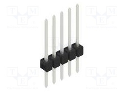 Connector: pin strips; pin header; male; PIN: 5; 2.54mm; THT; 1x5